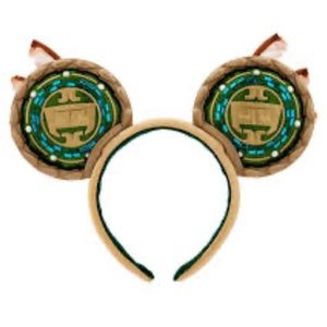 Disney Parks Marvel Black Panther Wakanda Forever Mickey Ears Green Gold New